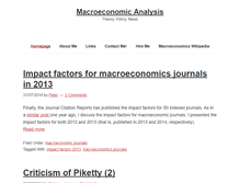 Tablet Screenshot of macroeconomicanalysis.com